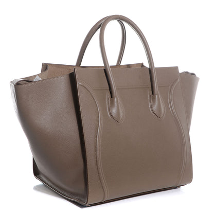 Celine Grained Calfskin Medium Phantom Luggage Taupe 3 of 8