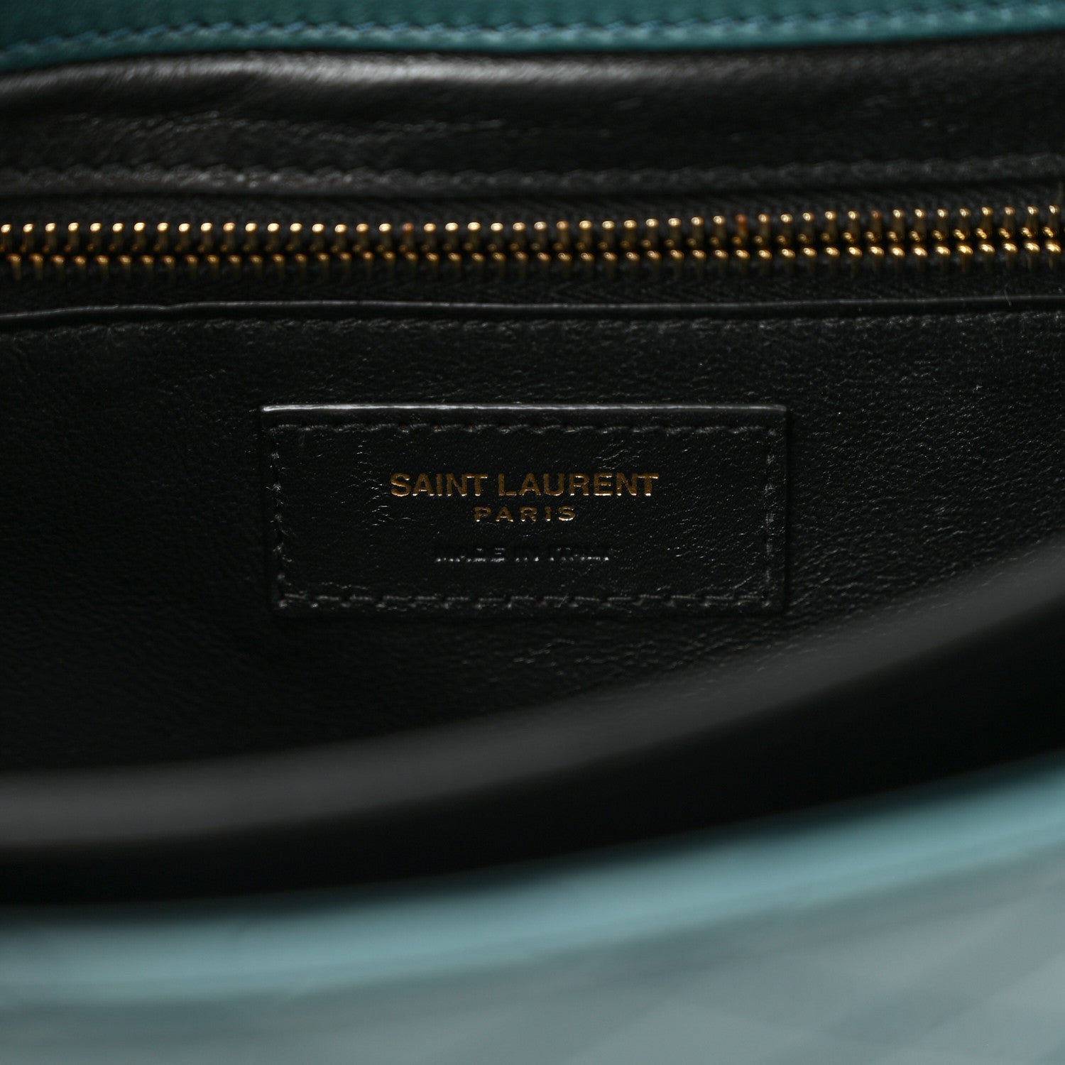 Saint Laurent Lambskin Quilted Mini Gaby Satchel Sea Turquoise 7 of 16