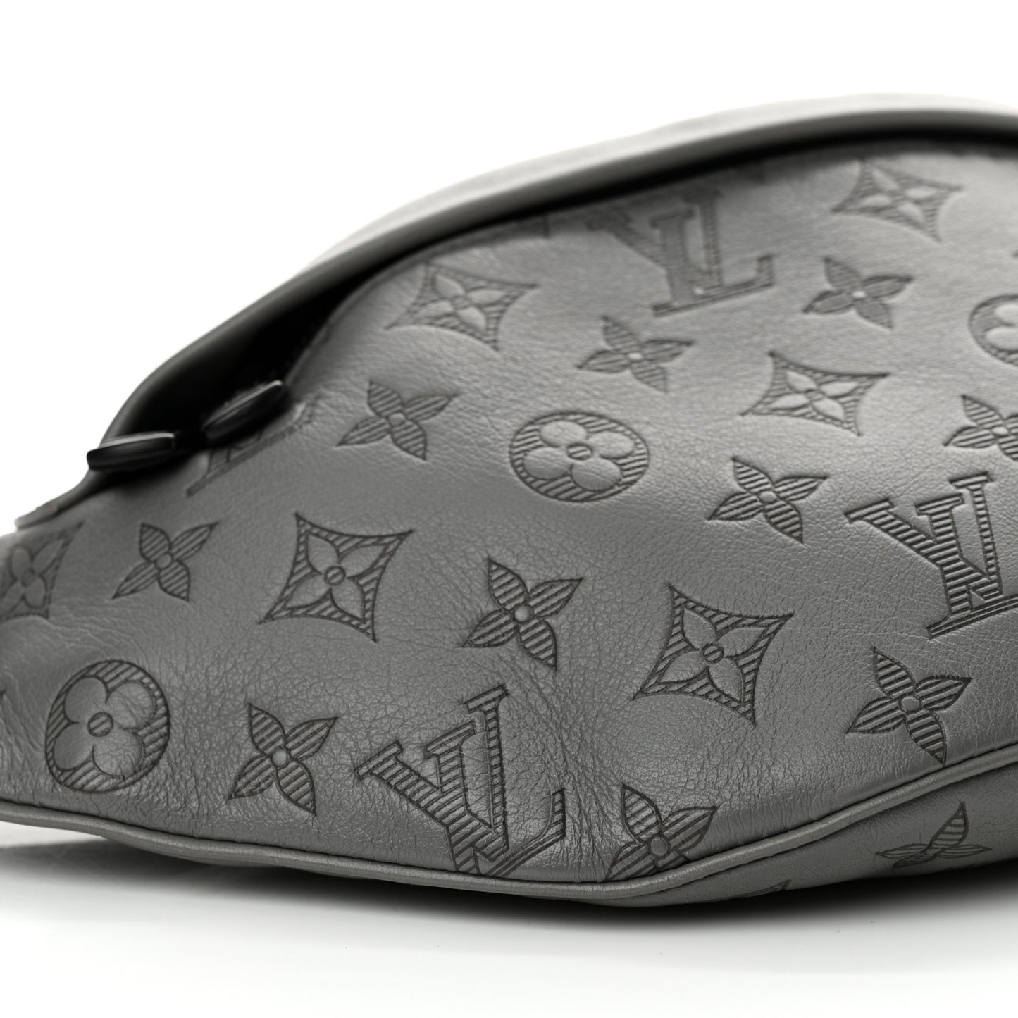 Calfskin Monogram Shadow Discovery Bumbag PM Gray