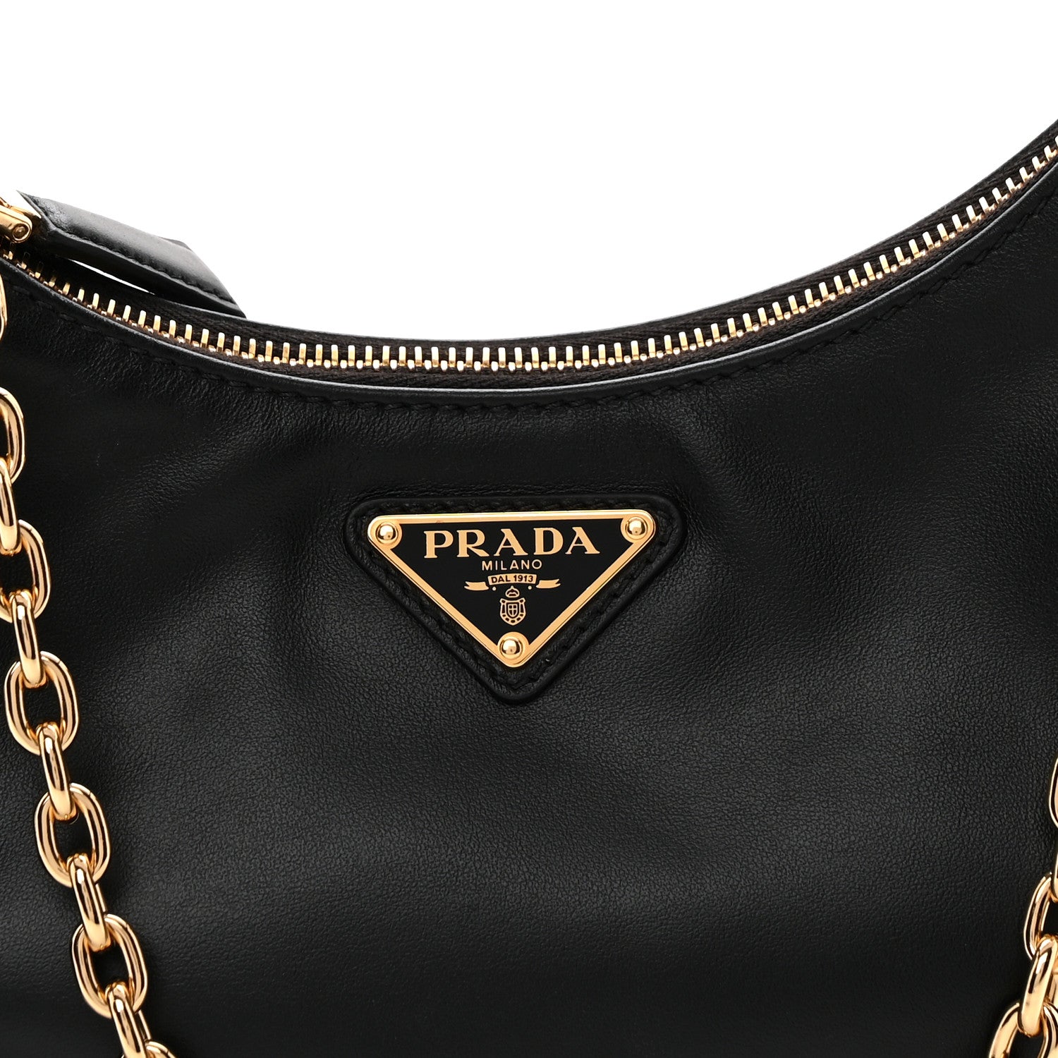 Prada Vitello Re-Edition 2005 Shoulder Bag Black 8 of 11
