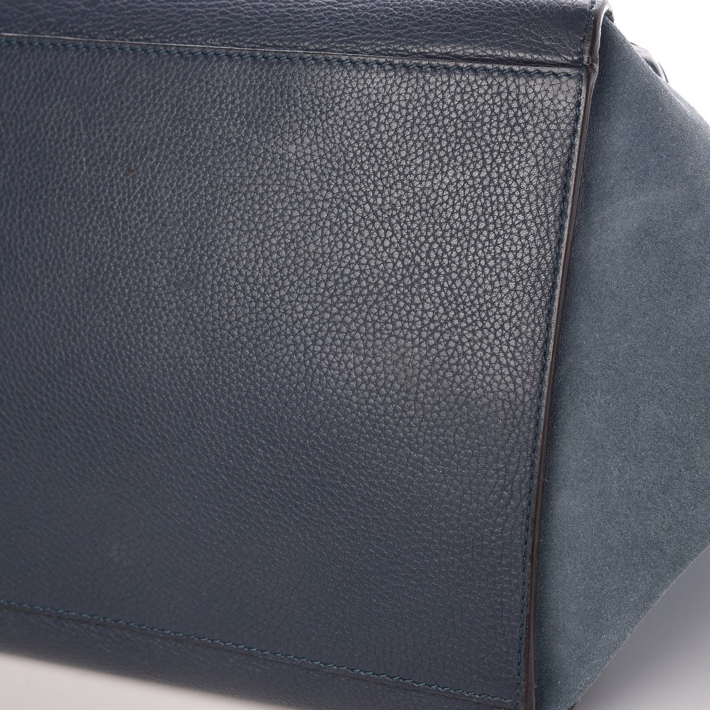 Drummed Calfskin Suede Double Zip Trapeze Orage