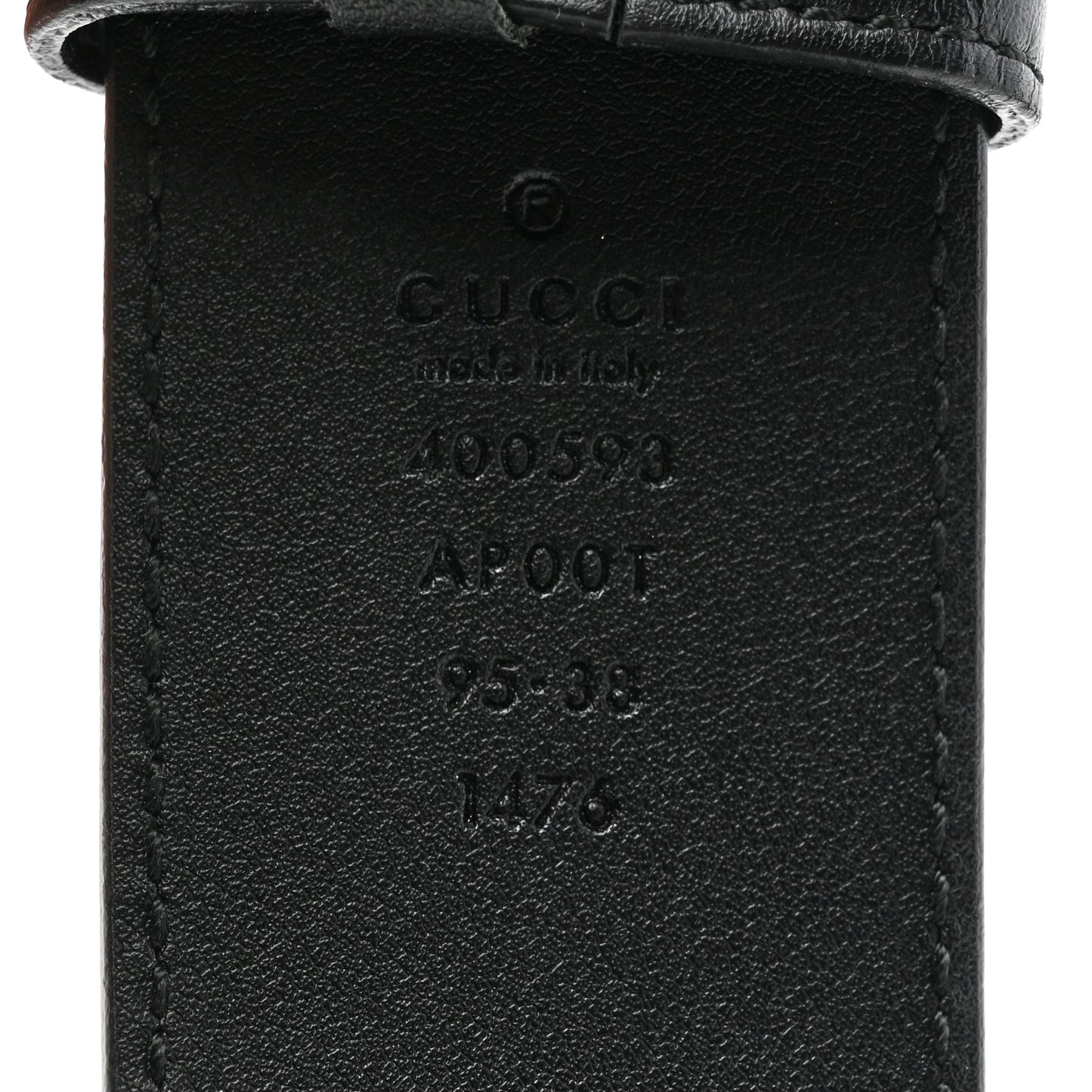 Calfskin Double G 40mm Belt 95 38 Black