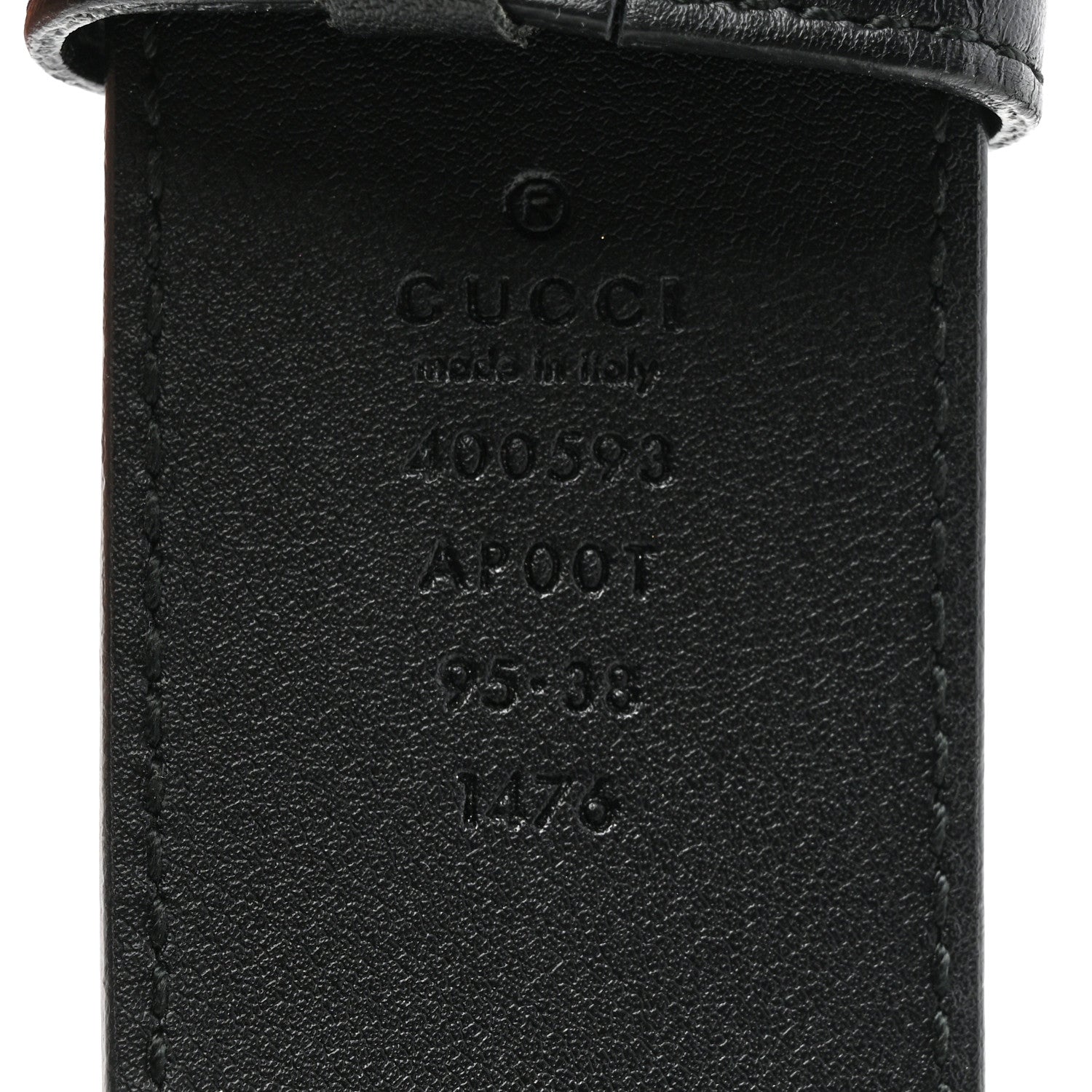 Gucci Calfskin Double G 40mm Belt 95 38 Black 3 of 5