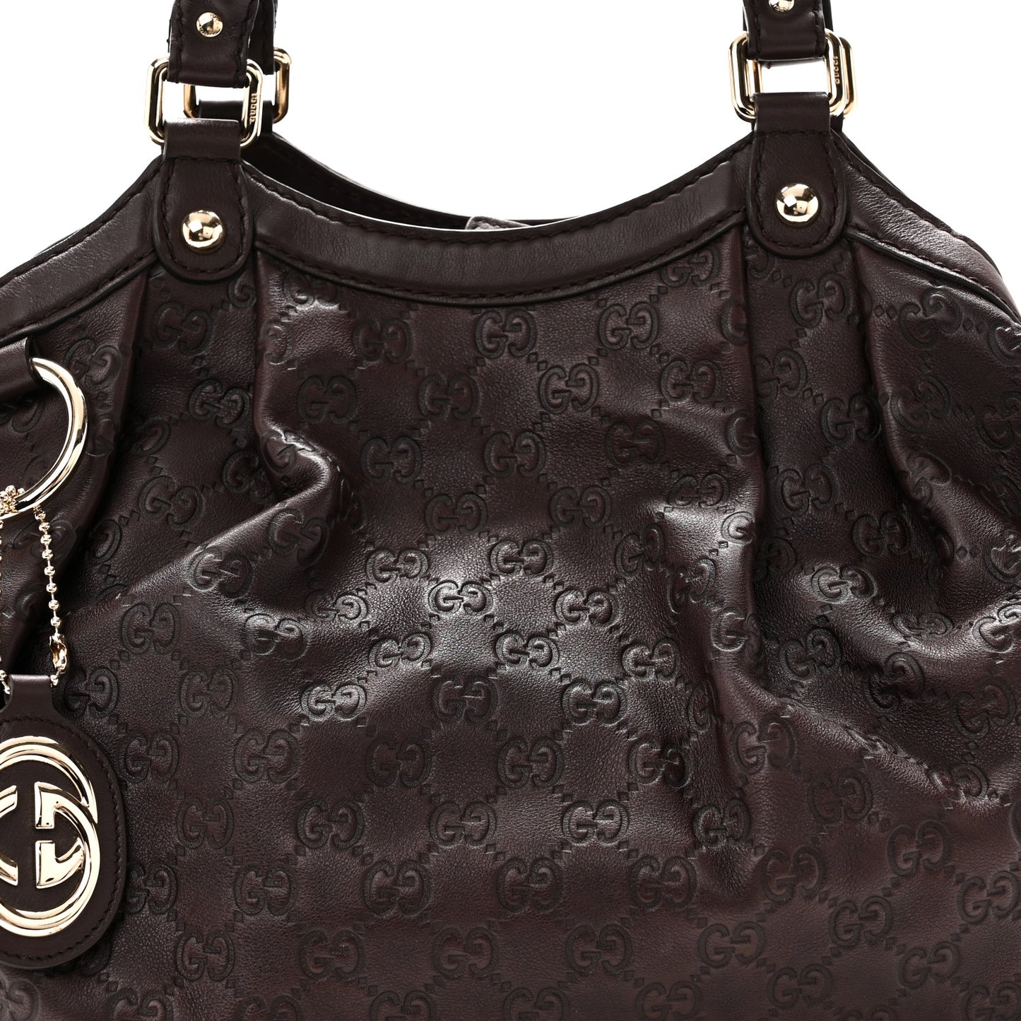 Guccissima Medium Sukey Tote Chocolate
