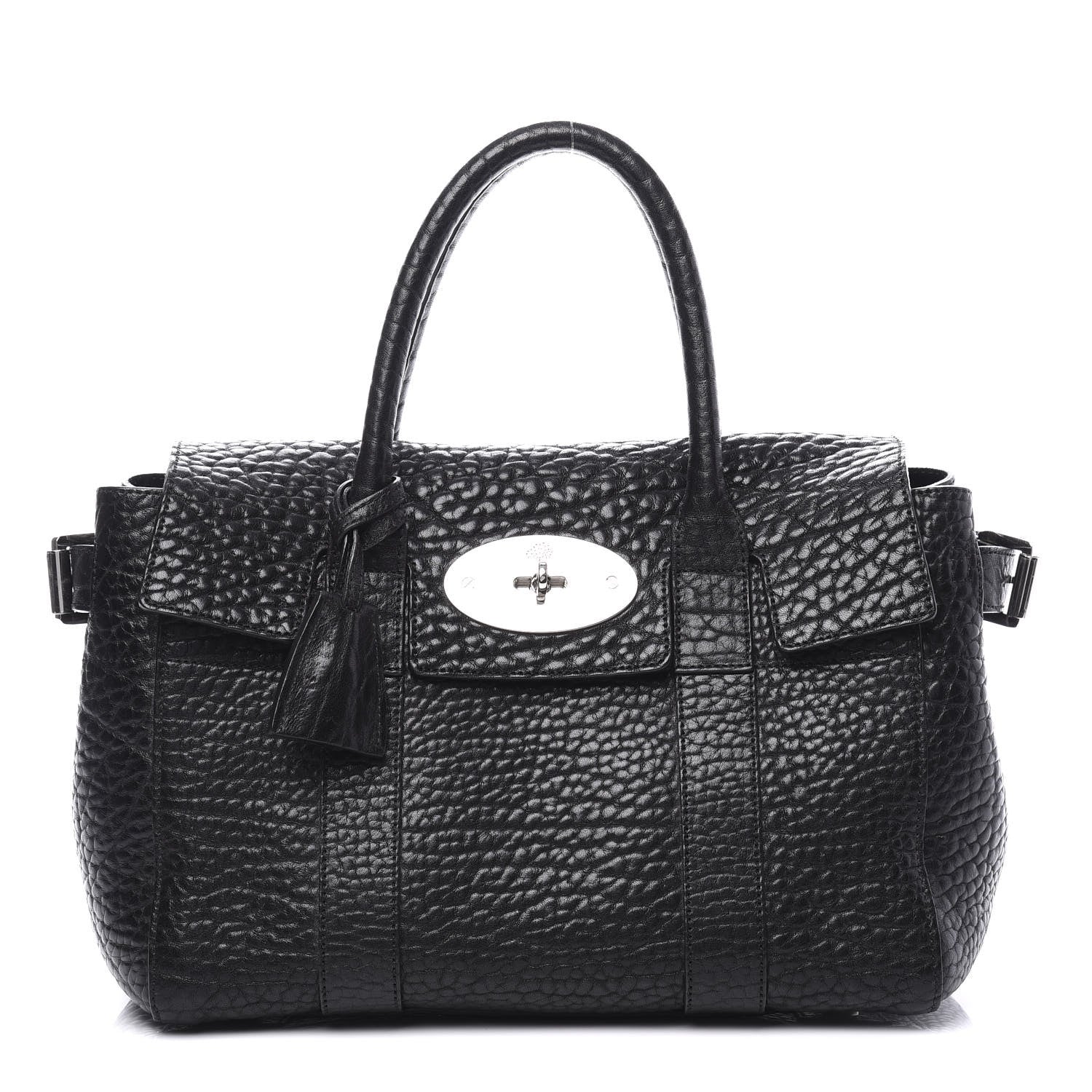 Mulberry Shrunken Calfskin Mini Bayswater Buckle Black 1 of 10