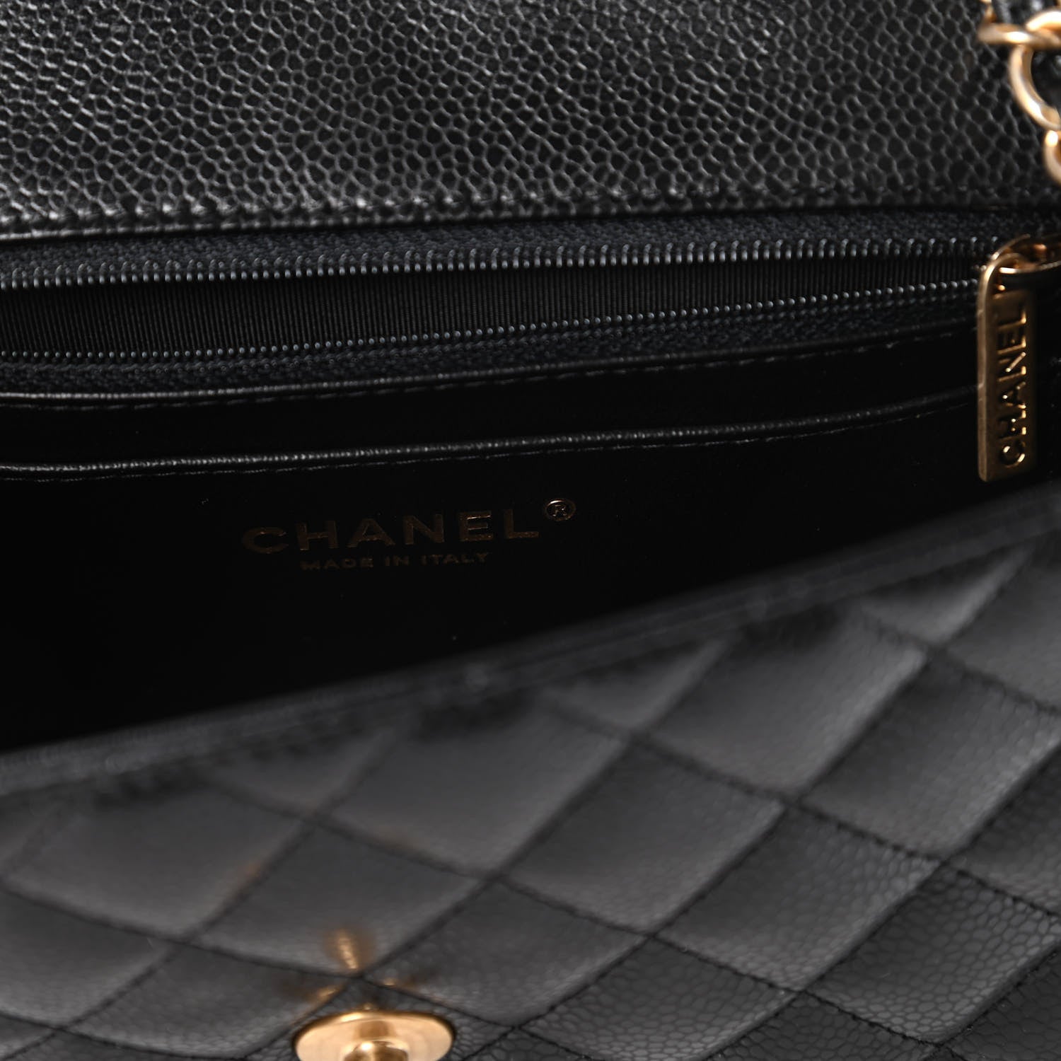 Chanel Caviar Quilted Mini Rectangular Flap Black 8 of 11