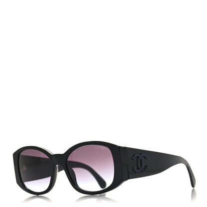 Chanel Acetate CC Logo Sunglasses 5450 Black 1 of 9