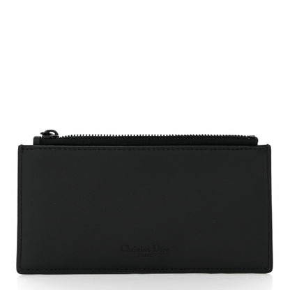 Christian Dior Ultra Matte Calfskin Saddle Chain Wallet Pouch Black 6 of 12