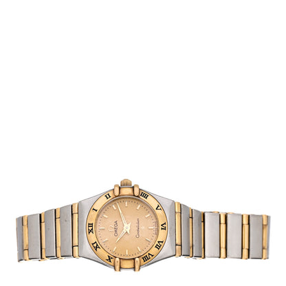 Omega Stainless Steel 18K Yellow Gold 22mm Constellation Quartz Watch Champagne 1262.10 2 of 4