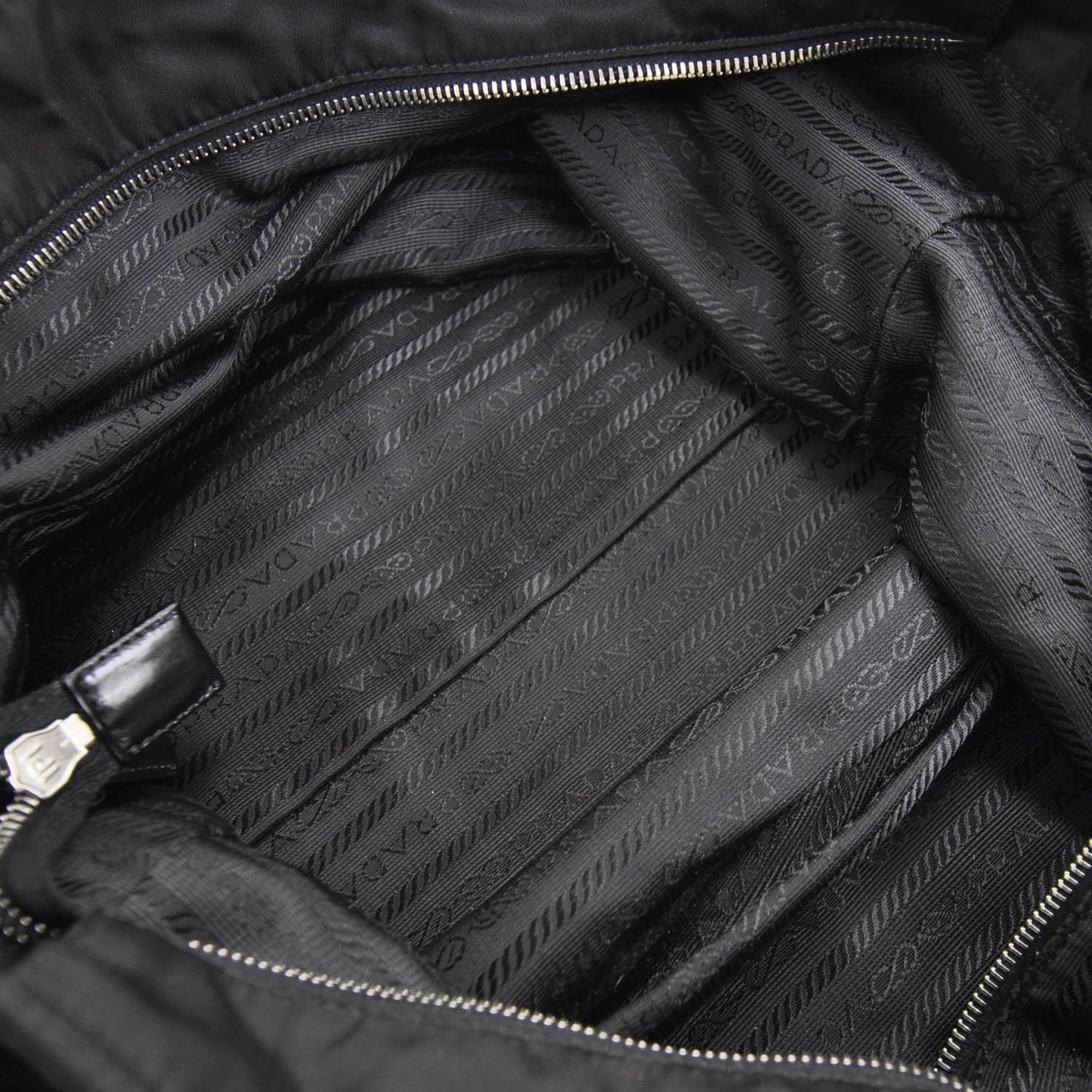 Tessuto Nylon Large Tote Nero Black
