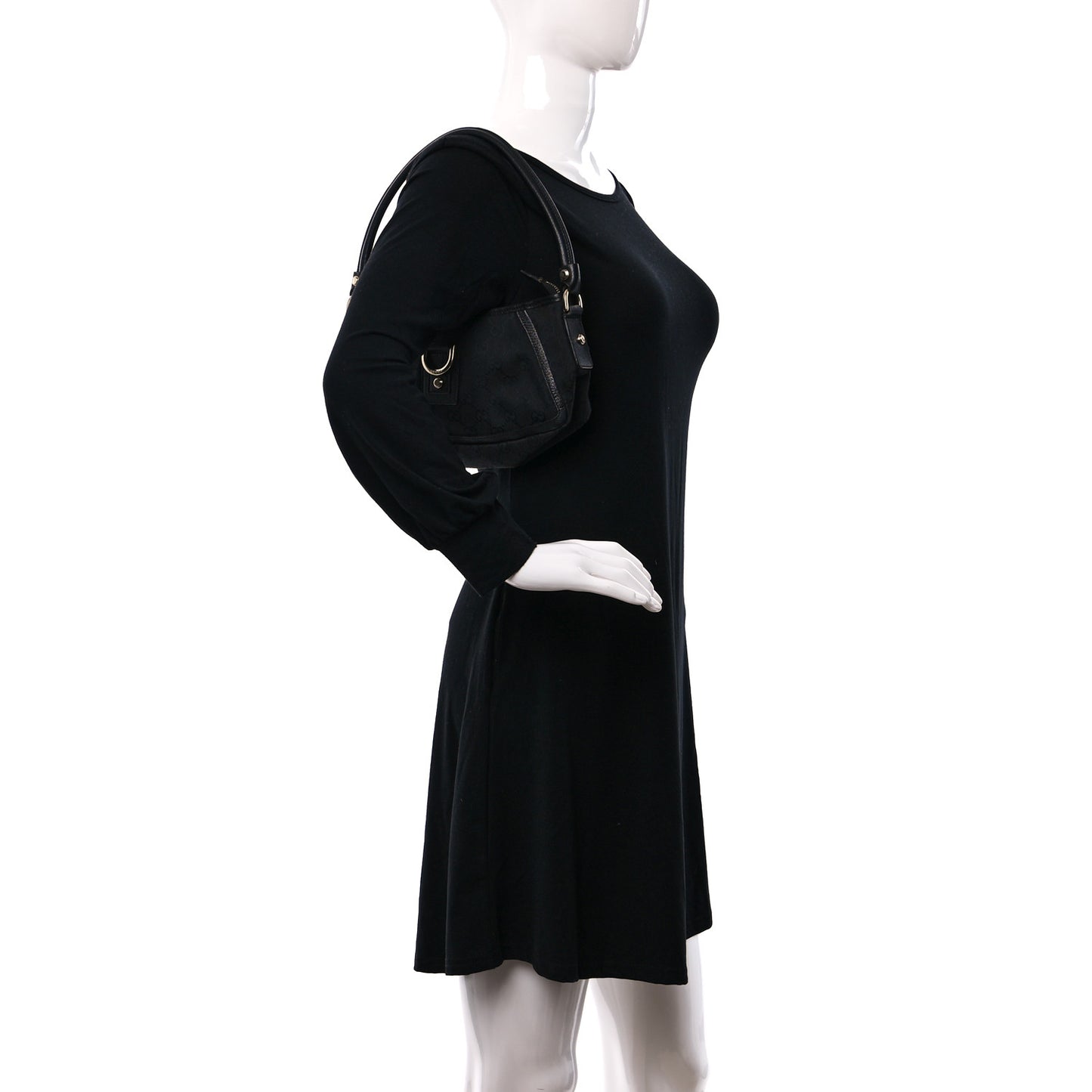 Monogram D Ring Abbey Pochette Black