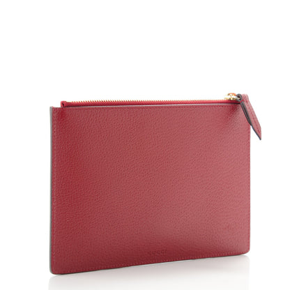 Gucci GG Supreme Monogram Tian Zip Pouch Beige Multicolor Red 3 of 7