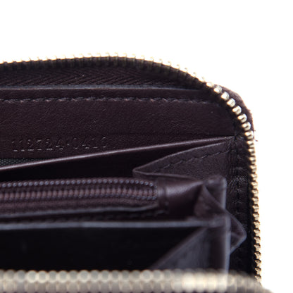 Gucci Guccissima Margaux Calfskin Metal Bar Zip Around Wallet Chocolate 7 of 7