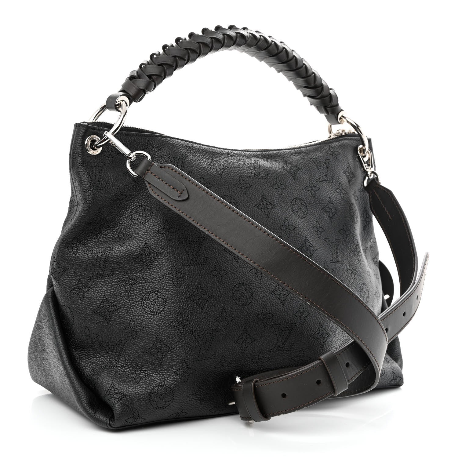 Louis Vuitton Mahina Beaubourg Hobo MM Black 3 of 10