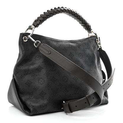 Louis Vuitton Mahina Beaubourg Hobo MM Black 3 of 10
