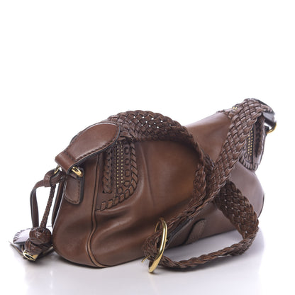 Gucci Calfskin Handmade Medium Flap Shoulder Bag Brown 3 of 15