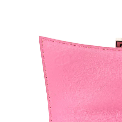 Balenciaga Shiny Calfskin Crocodile Embossed Hourglass Top Handle Bag XS Baby Pink 13 of 20