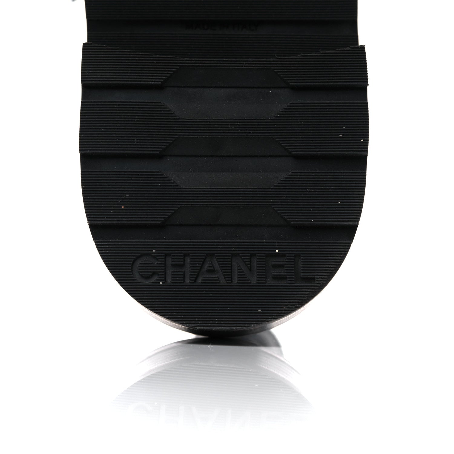 Chanel Shiny Lambskin Quilted Lace Up Combat Boots 38.5 Black 6 of 10