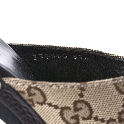 Gucci Monogram Cellarius Soft Calfskin Icon Bit Platform Clog High Heel Slide Sandals 37.5 Beige Ebony Cocoa 8 of 8