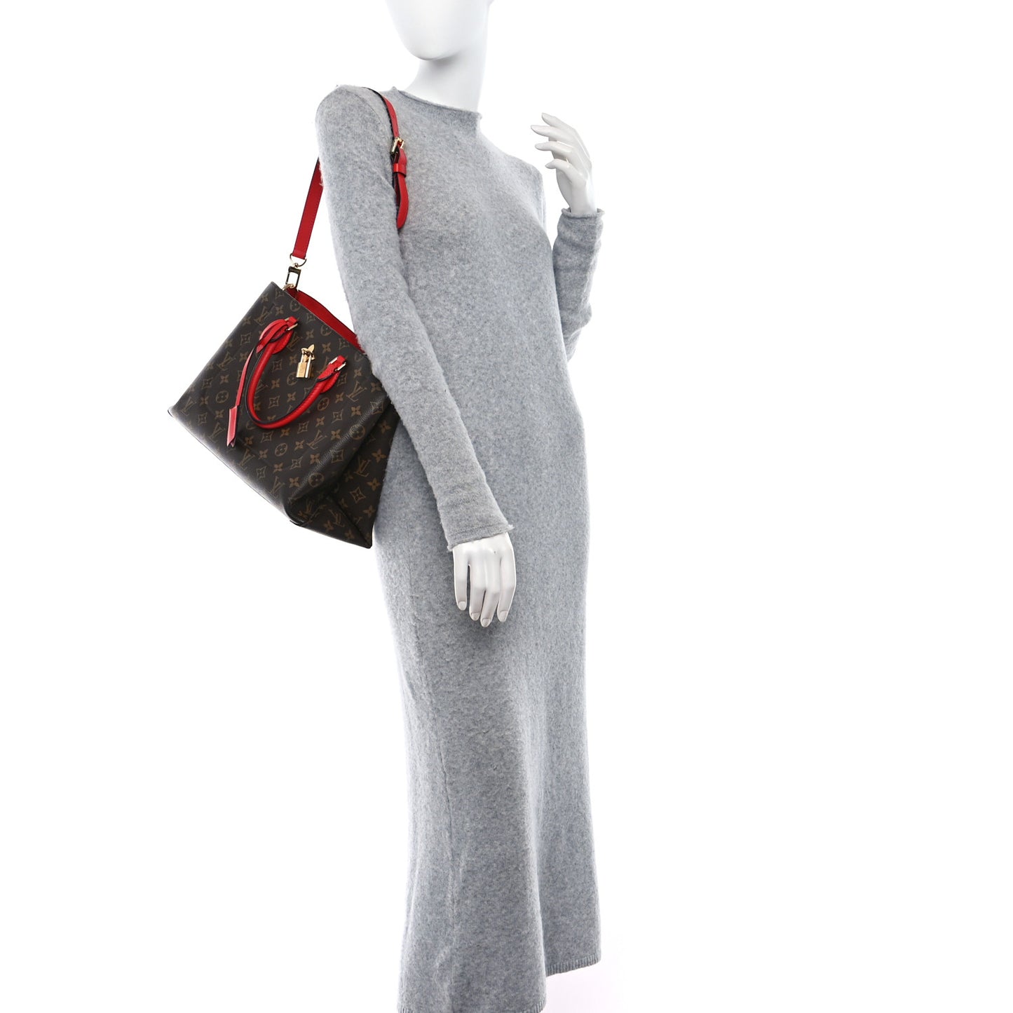 Monogram Flower Tote Coquelicot