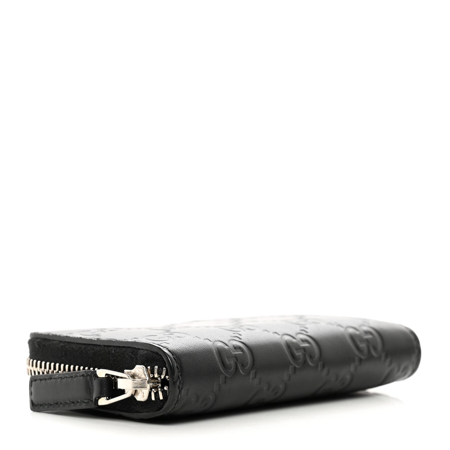 Guccissima Zip Around Card Case Black