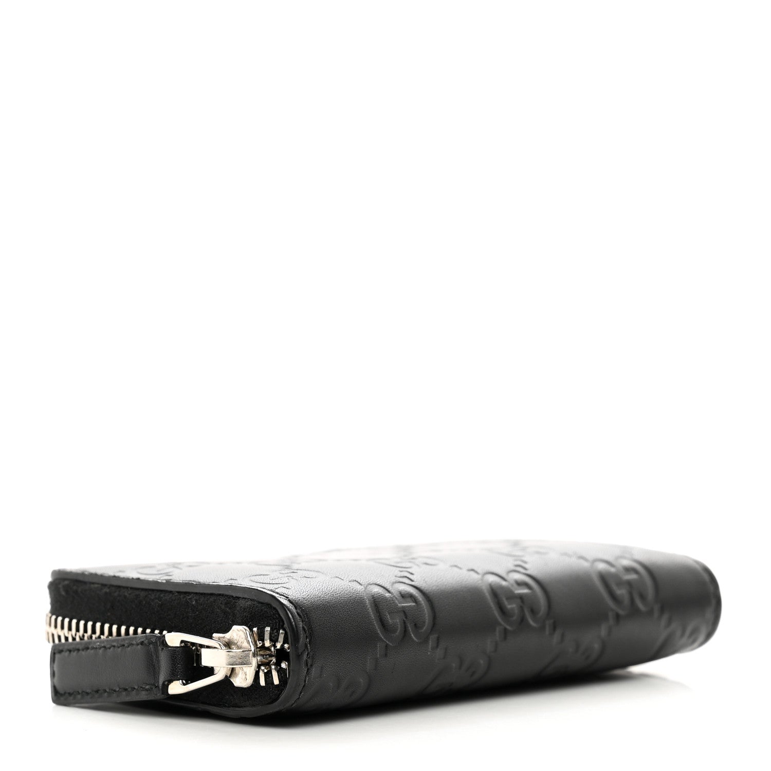 Gucci Guccissima Zip Around Card Case Black 3 of 8