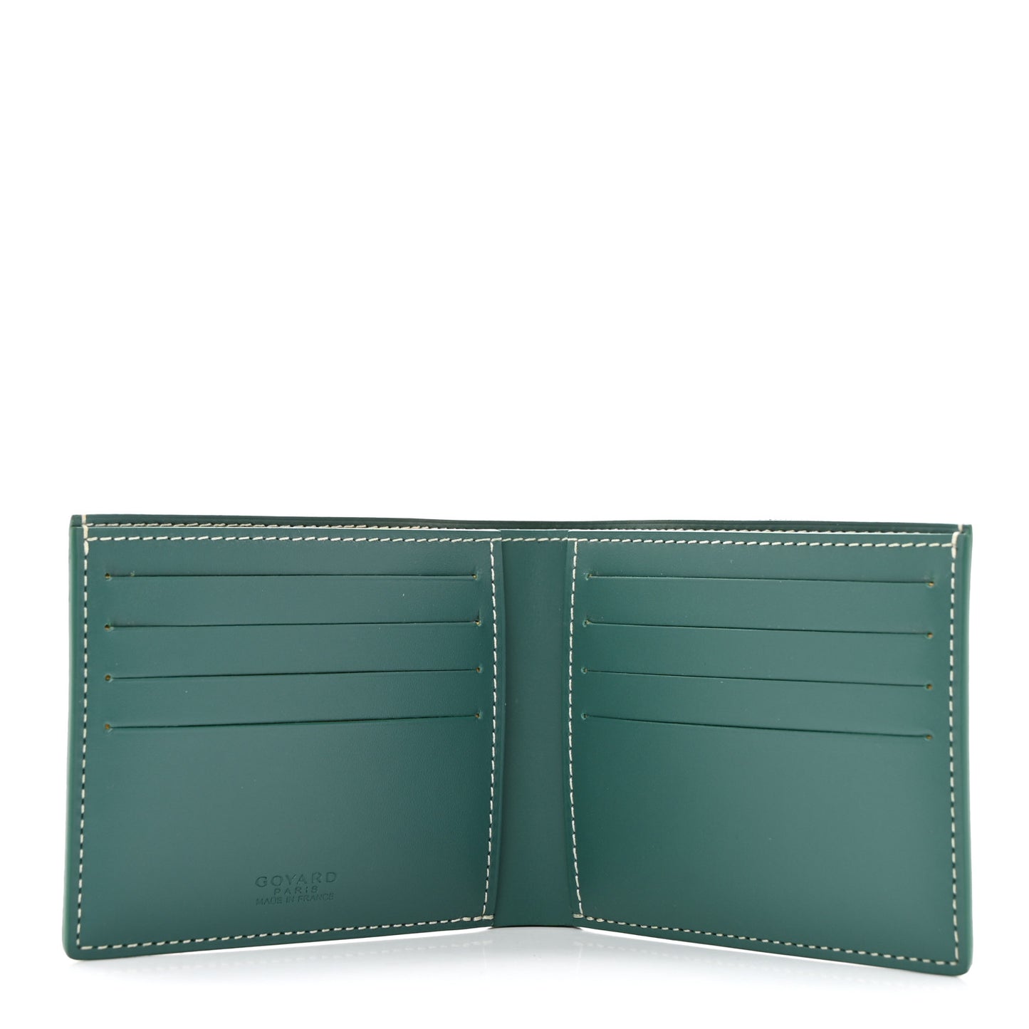 Goyardine Bi-Fold Victoire PM Wallet Green