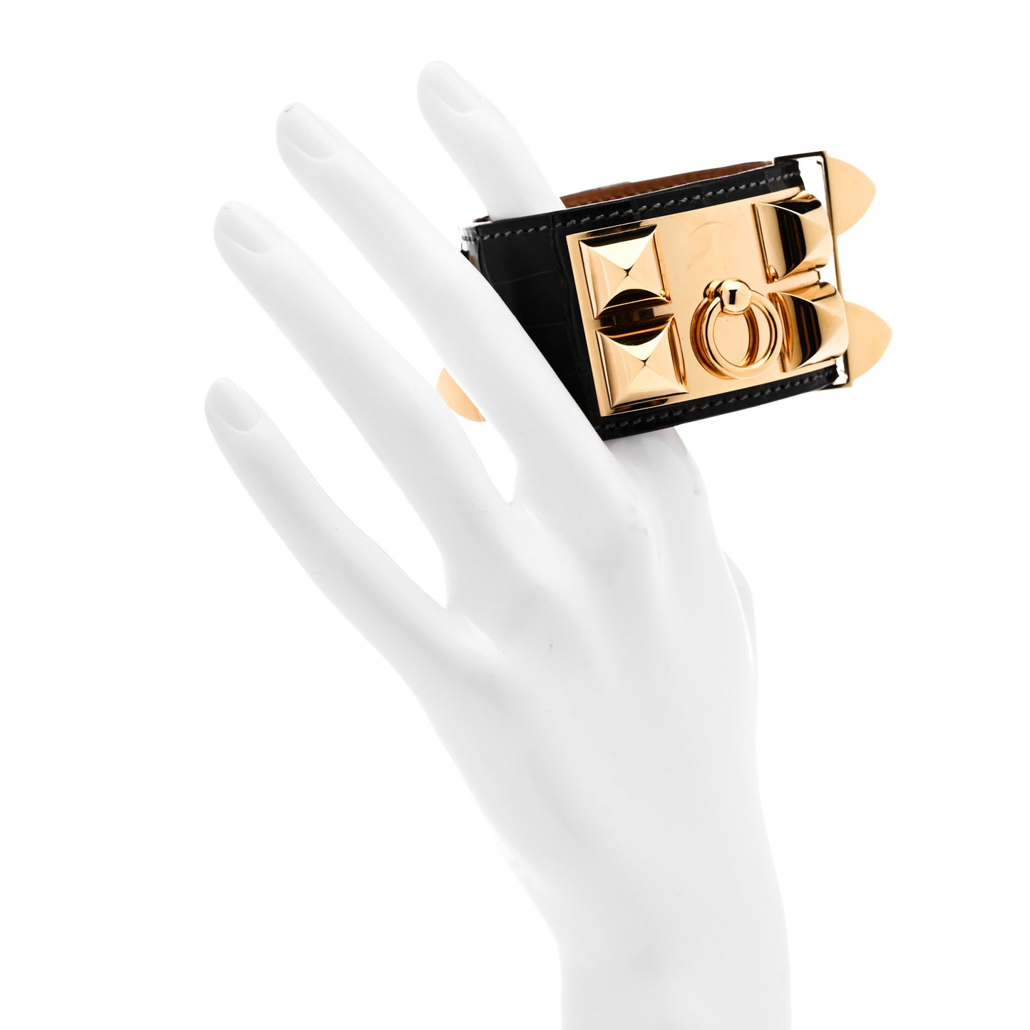 Shiny Alligator Collier De Chien CDC Bracelet S Macassar