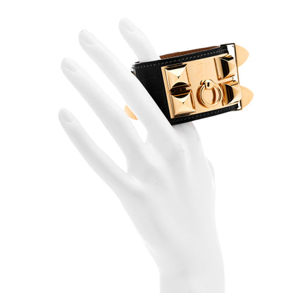 Hermes Shiny Alligator Collier De Chien CDC Bracelet S Macassar 2 of 7