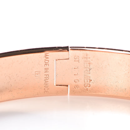 Hermes Enamel Clic Clac H Narrow Bracelet PM Marron Glace 4 of 6