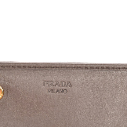 Prada Vitello Continental Flap Wallet Argilla 7 of 9