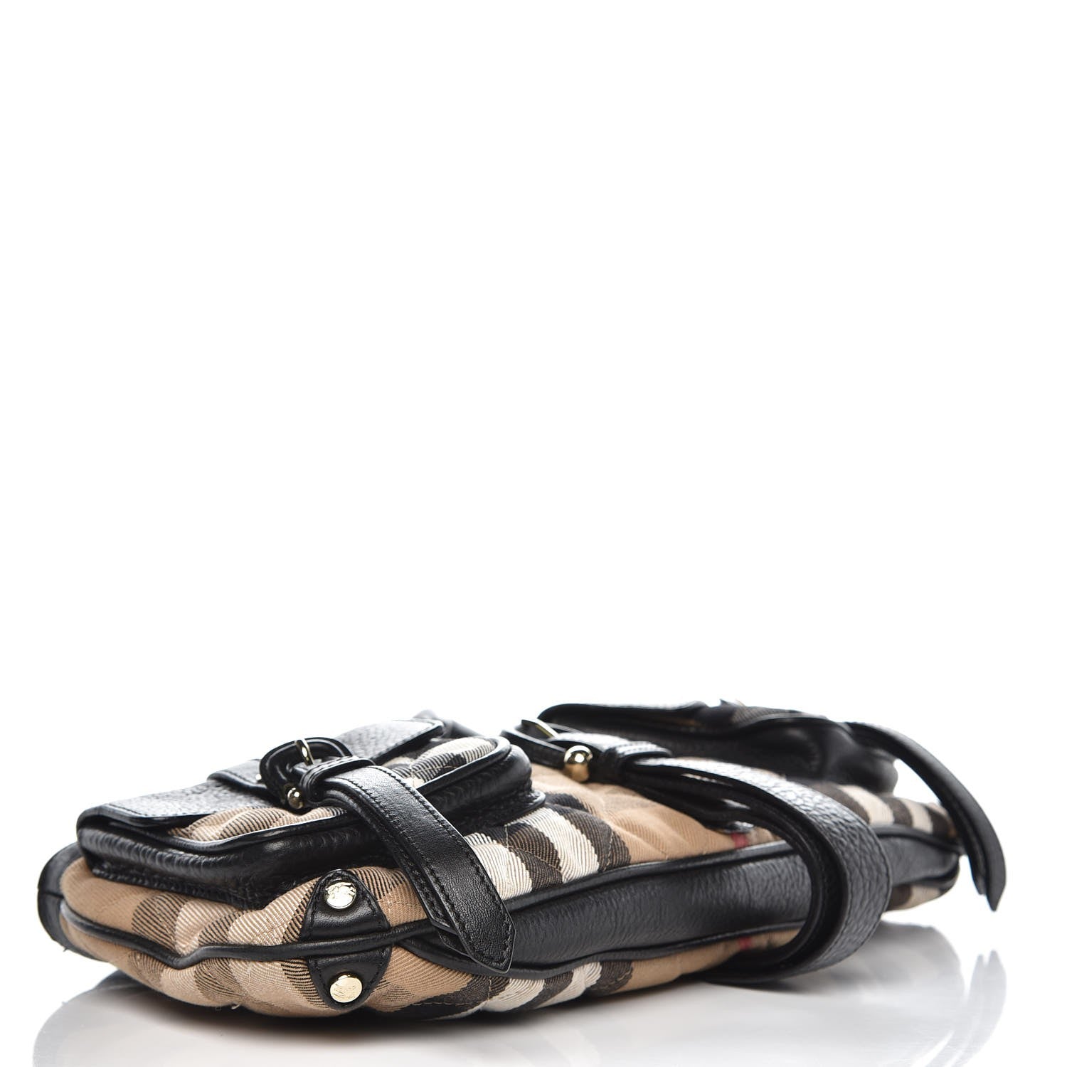 Burberry House Check Quilted Shoulder Bag Black 4 of 7