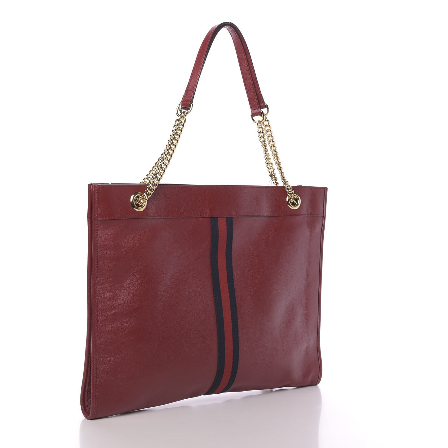Calfskin Large Rajah Chain Tote Romantic Cherry