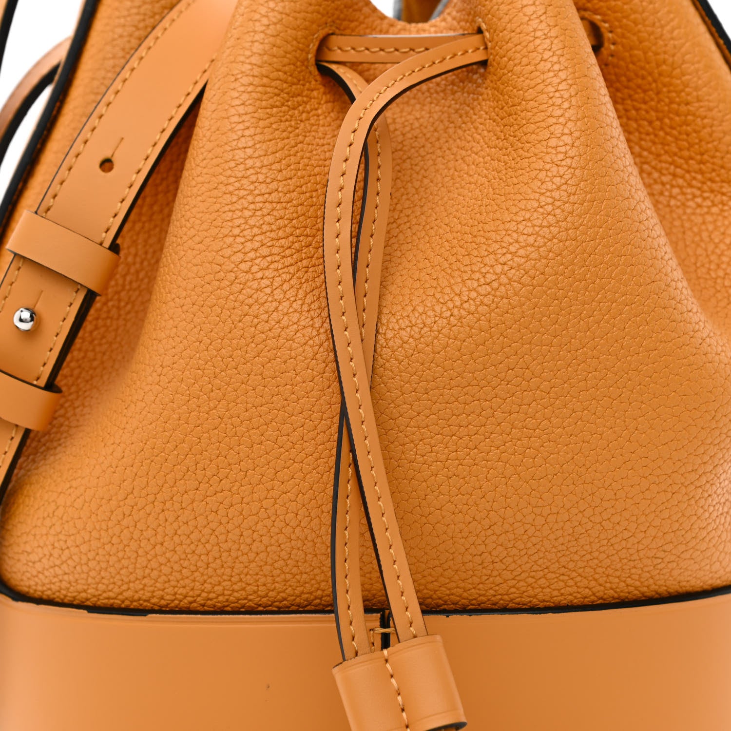 Loewe Calfskin Small Balloon Bucket Bag Saffron Yellow 8 of 10