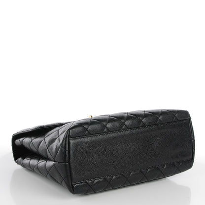 Chanel Caviar Quilted Jumbo Kelly Flap Black 6 of 9