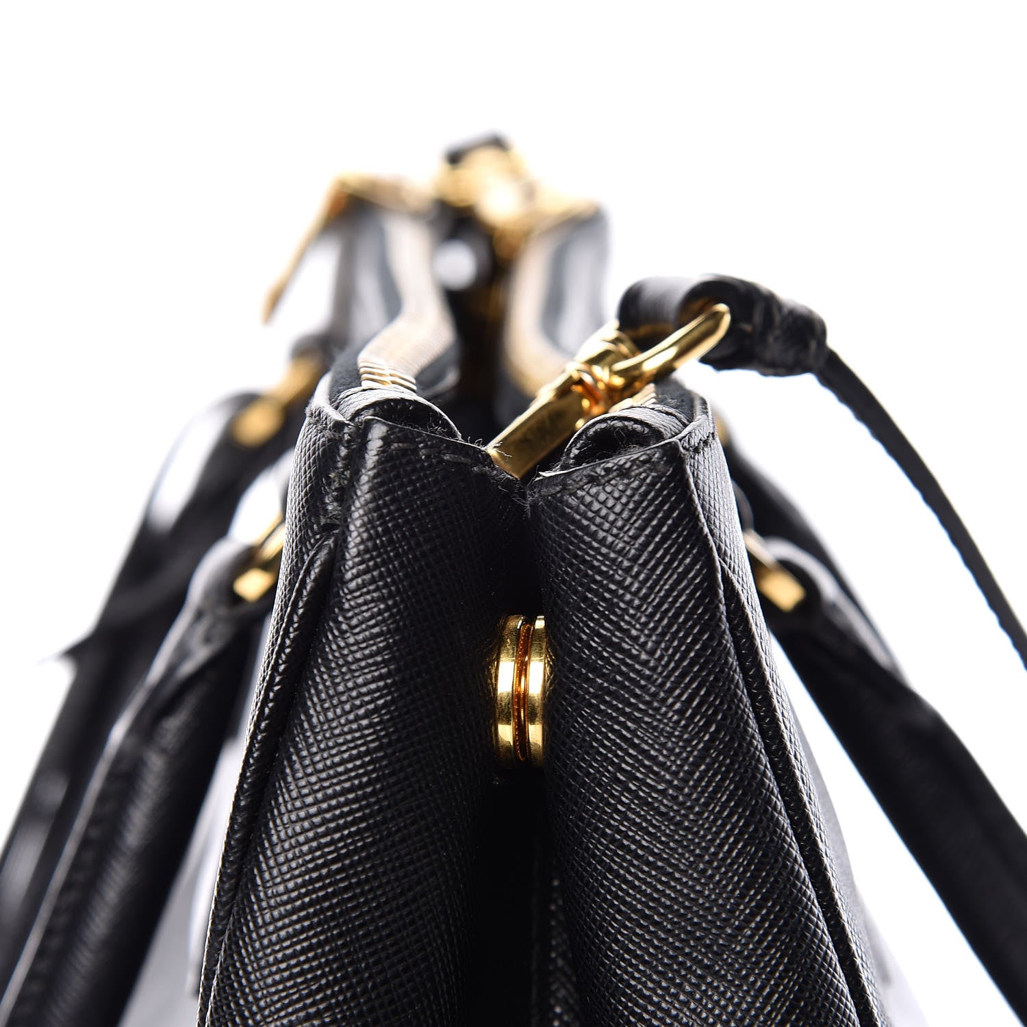 Prada Saffiano Small Galleria Double Zip Tote Black 11 of 19