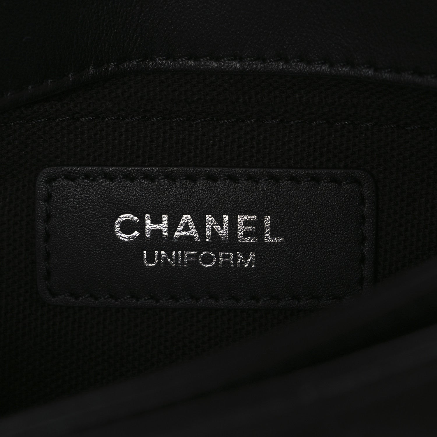 Chanel Calfskin Quilted CC Uniform Flap Belt Bag Black 6 of 11