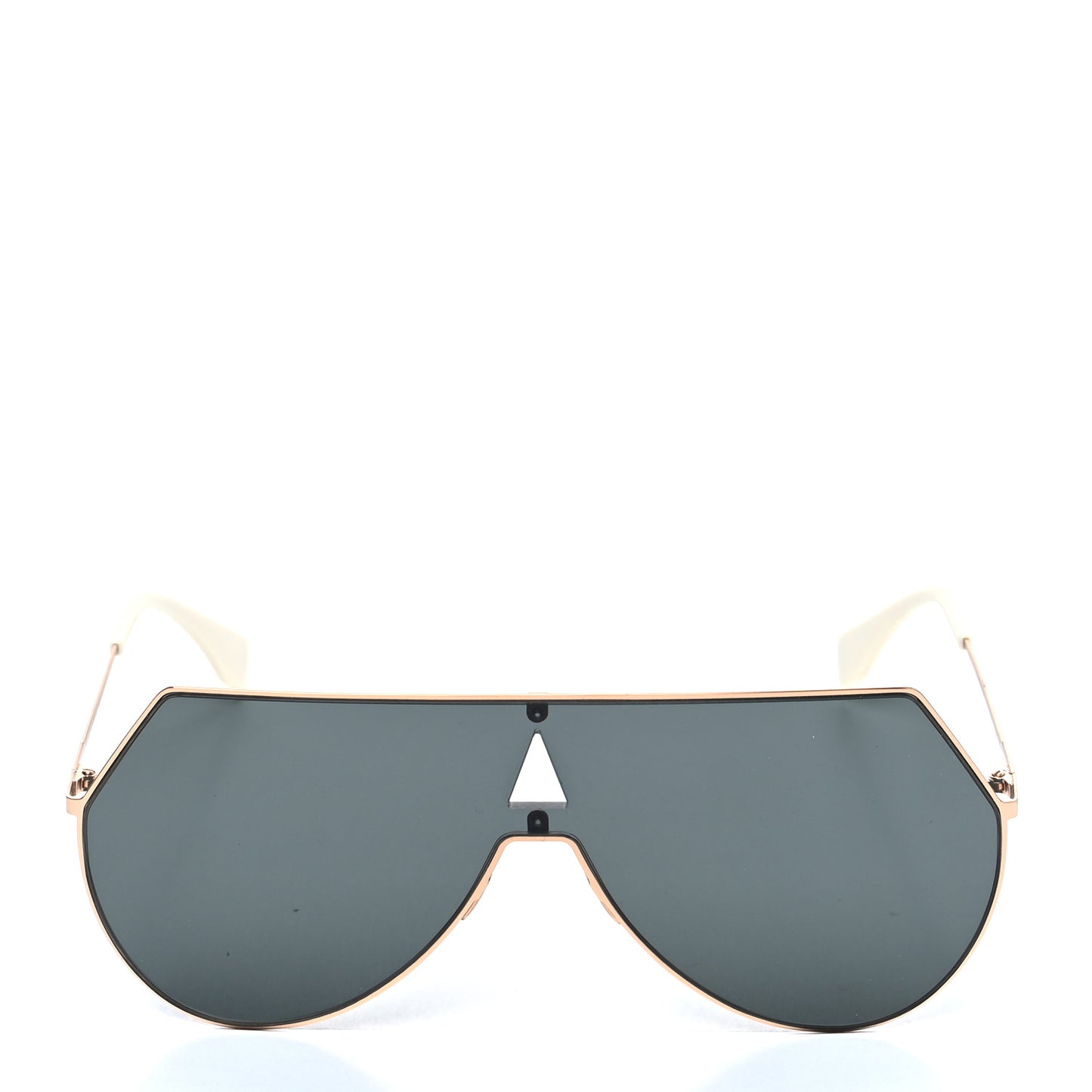Metal Mirrored Eyeline Sunglasses FF 0193/S Black Rose Gold