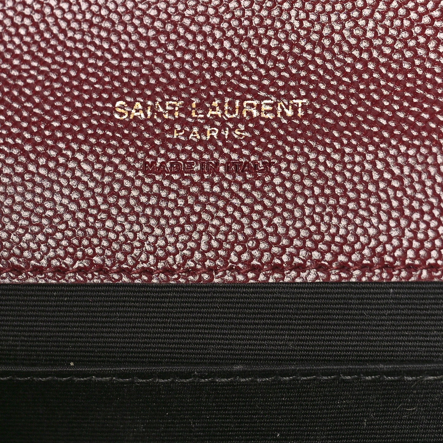 Grain De Poudre Matelasse Chevron Monogram Envelope Clutch Palissandre