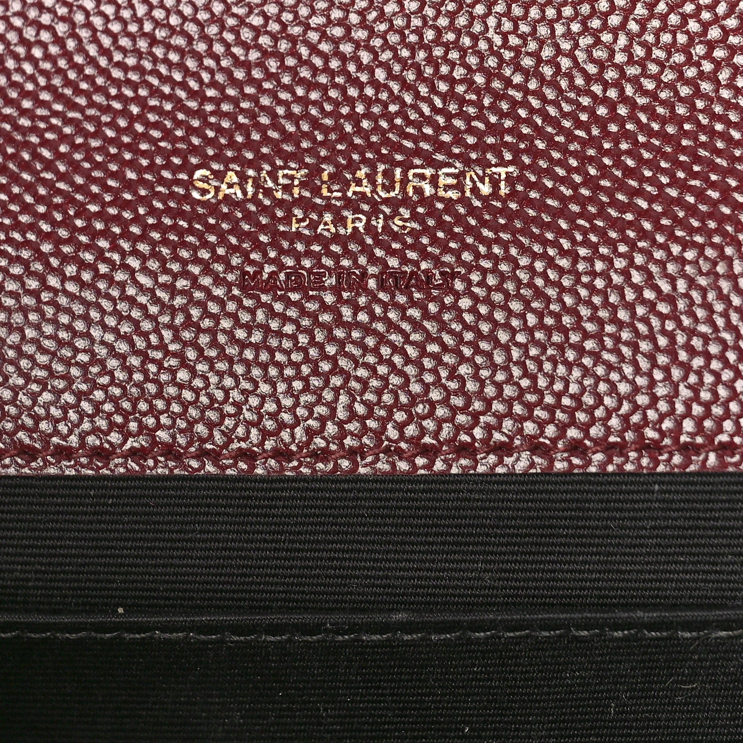 Saint Laurent Grain De Poudre Matelasse Chevron Monogram Envelope Clutch Palissandre 6 of 9