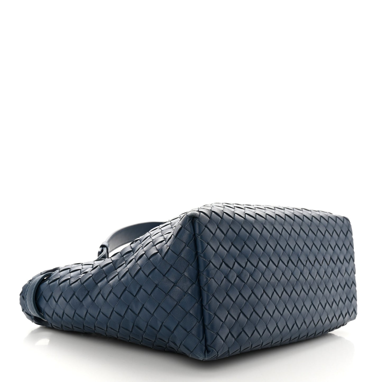 Nappa Intrecciato Small Bella Tote Navy