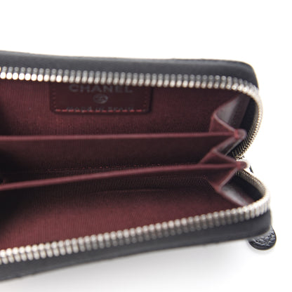 Chanel Caviar Quilted Zip Coin Purse Black 4 of 6