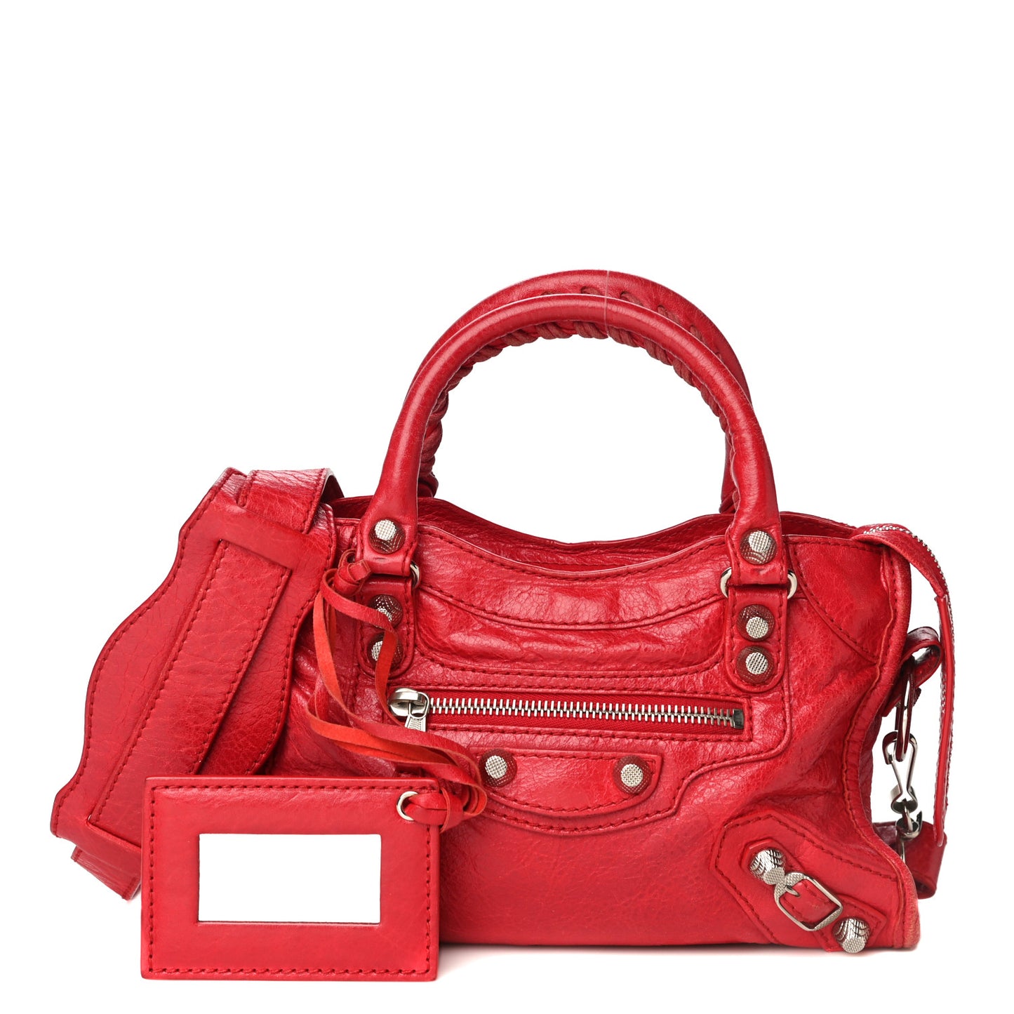 Agneau Giant 12 Silver Hardware Mini City Rouge Cardinal