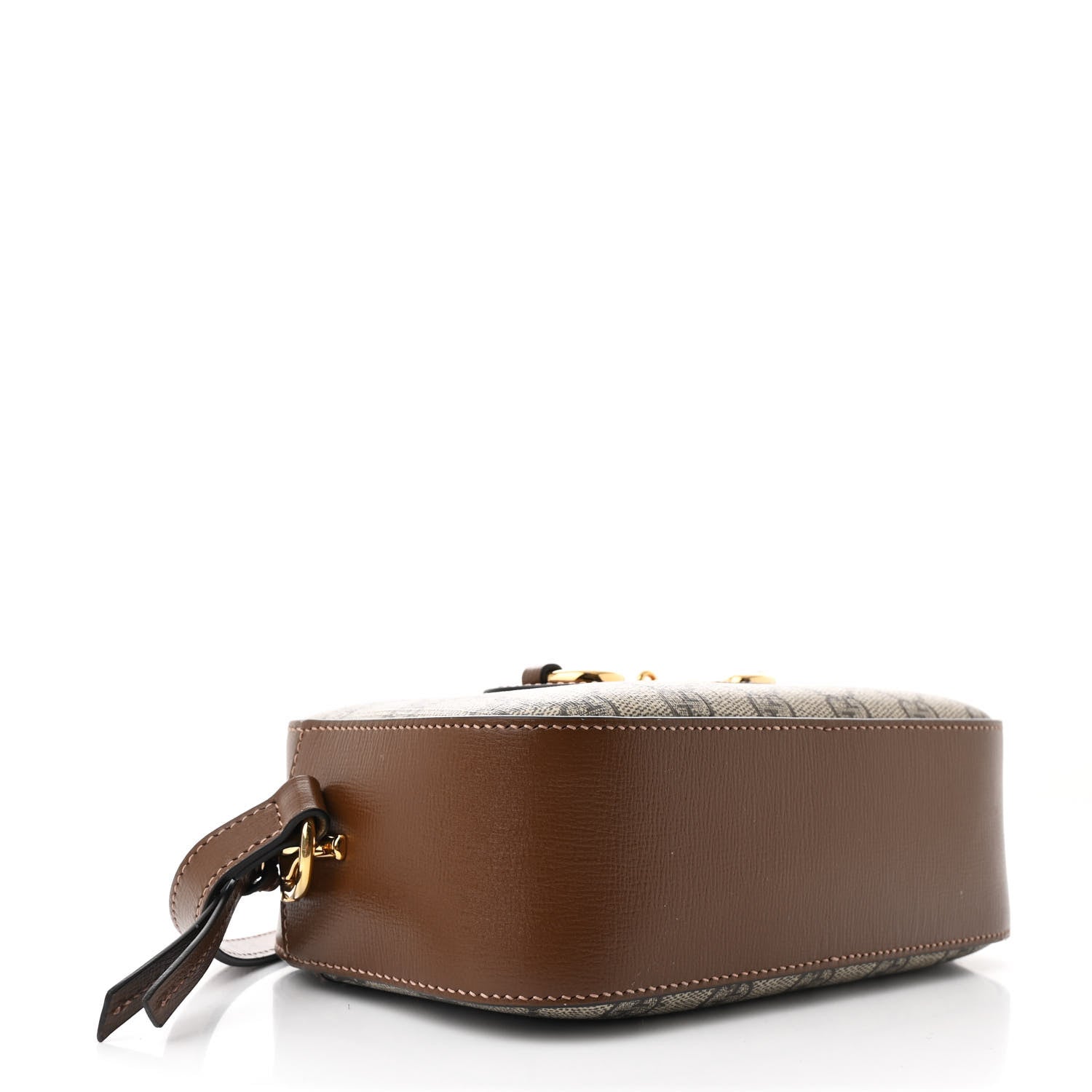 Gucci GG Supreme Monogram Mini Horsebit 1955 Camera Shoulder Bag Beige Brown Sugar 4 of 11