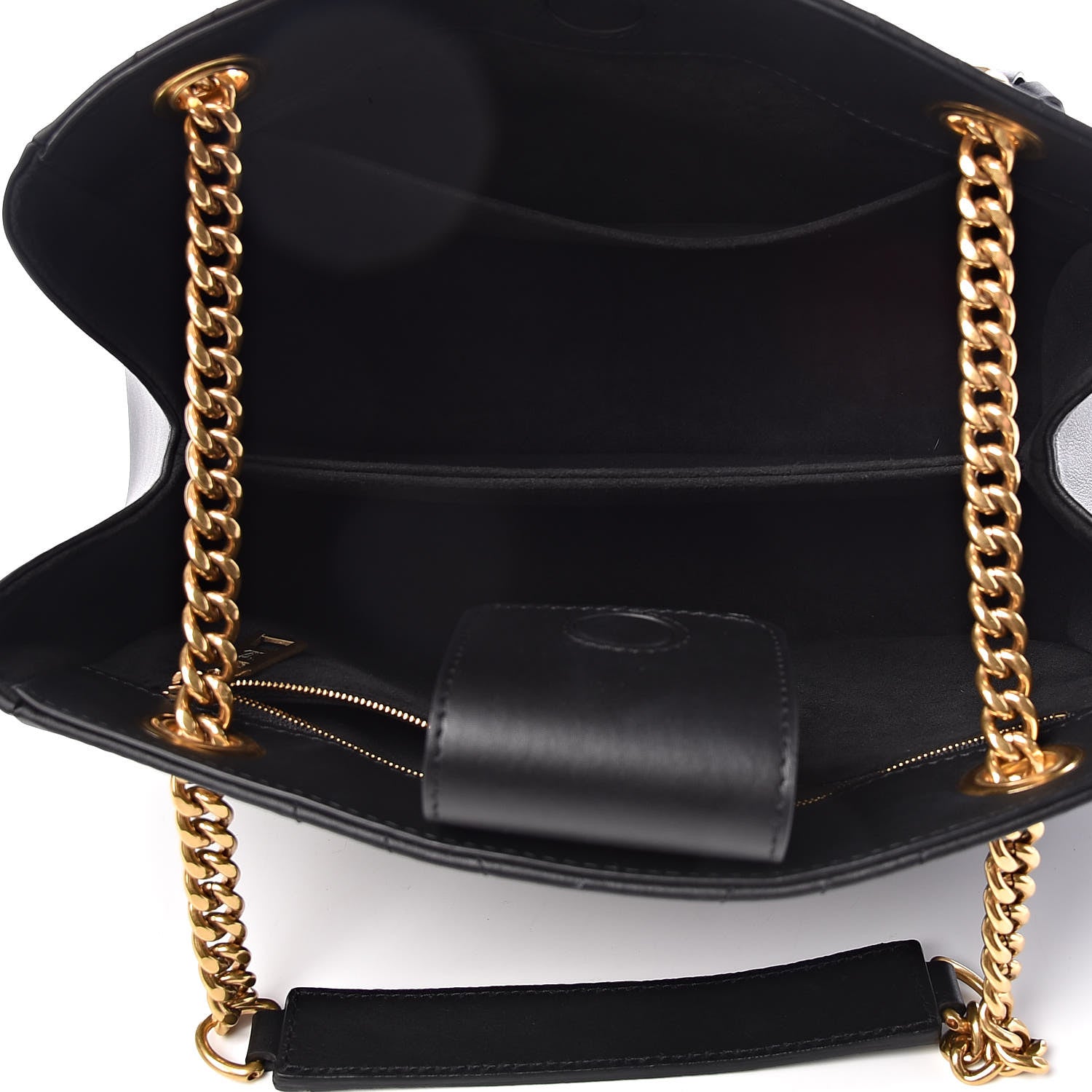 Louis Vuitton Calfskin New Wave Chain Tote Black 5 of 12
