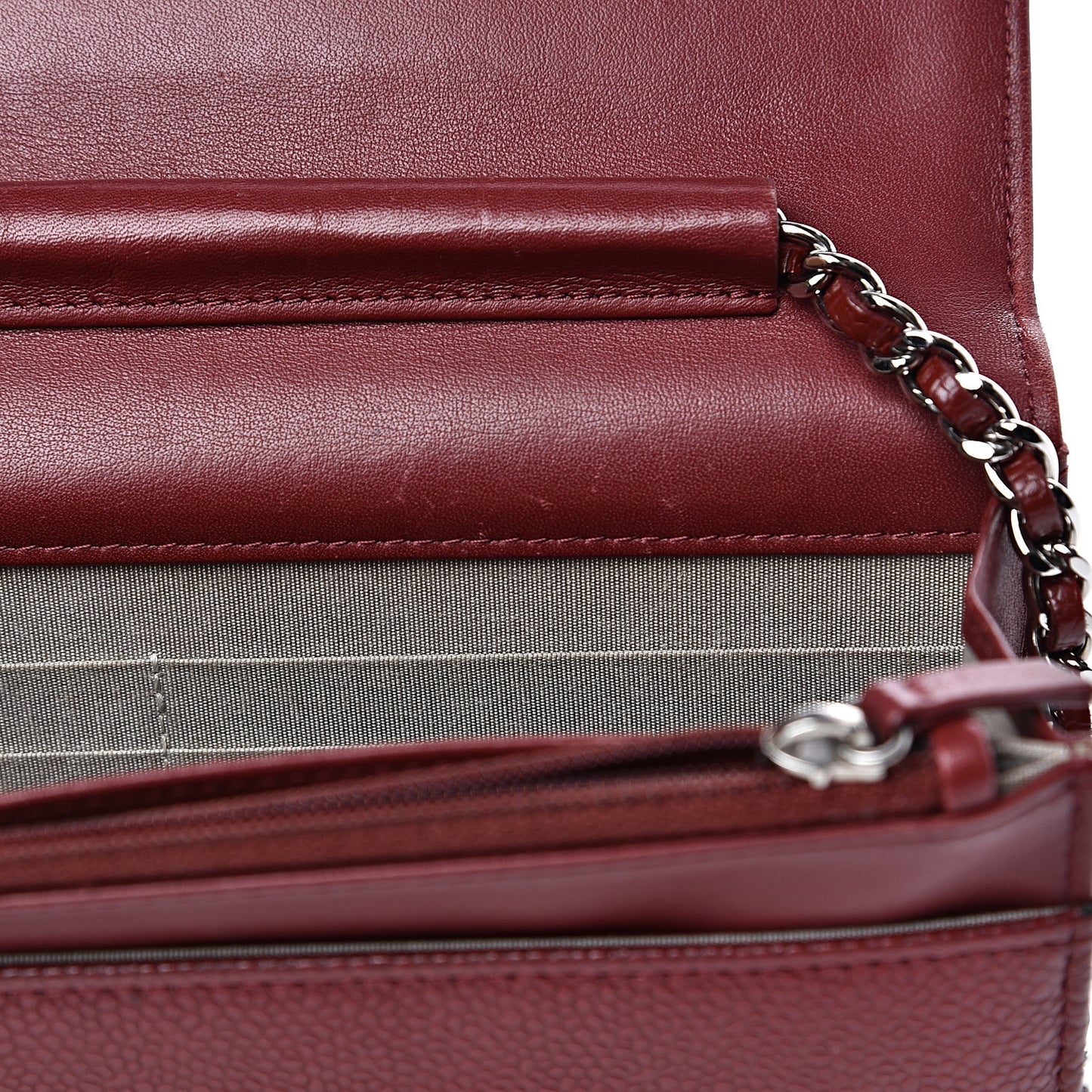 Caviar Timeless CC Wallet on Chain WOC Dark Red