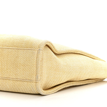 Chanel Canvas Mini Deauville Tote Light Yellow 10 of 15