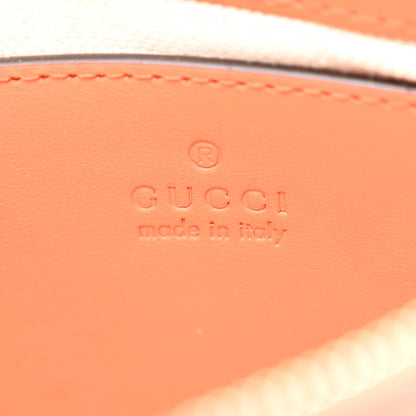 Gucci Calfskin GG Matelasse Chain Handbag Deep Orange Natural 6 of 10
