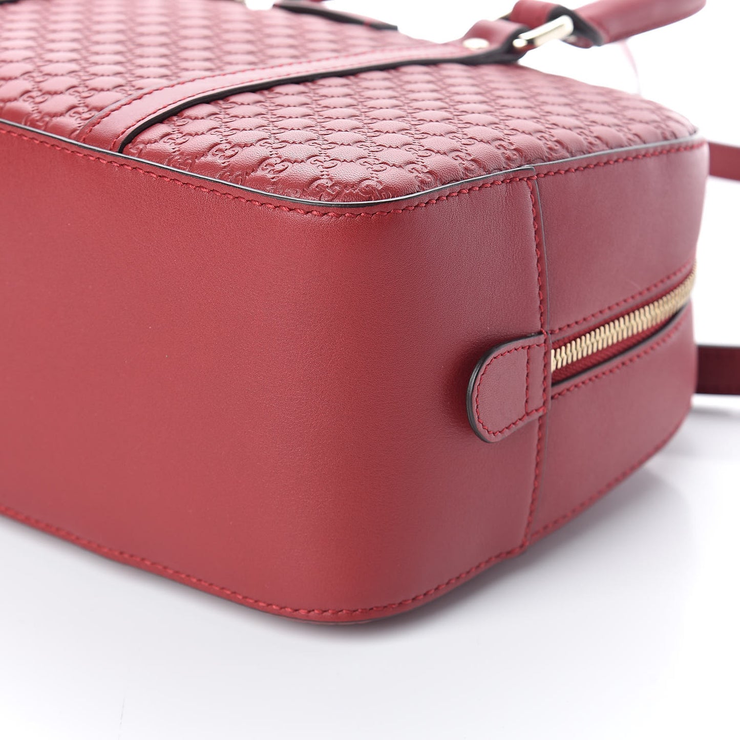 Soft Microguccissima Medium Crossbody Bag Rosso