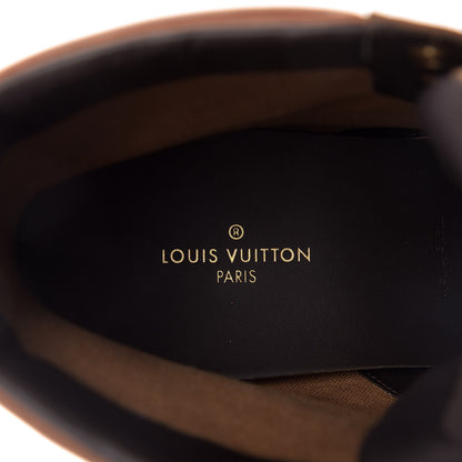 Louis Vuitton Calfskin Oberkampf Ankle Boots 8.5 Cognac 7 of 14